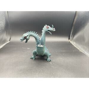 Vintage 1983 Imperial 2 Headed Dragon Rubber Figure Made In Hong Kong